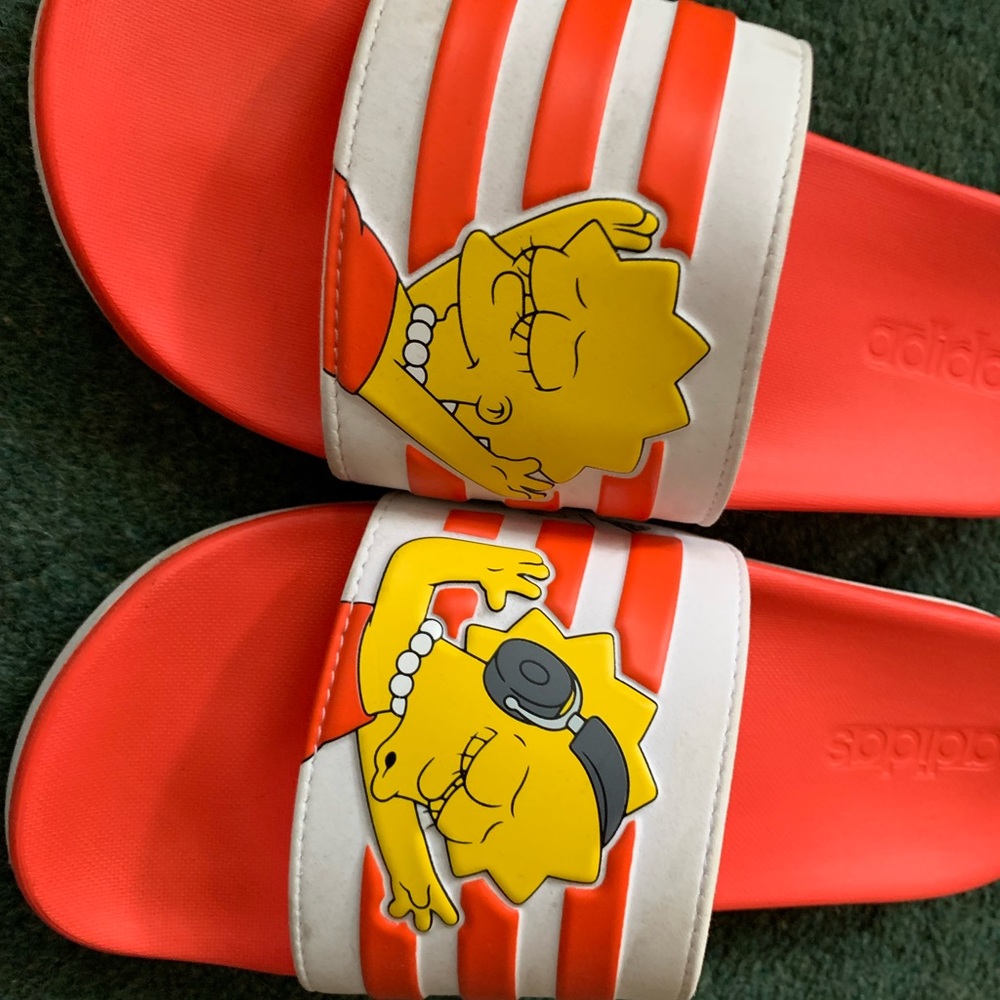Lisa Simpson Adidas slides
